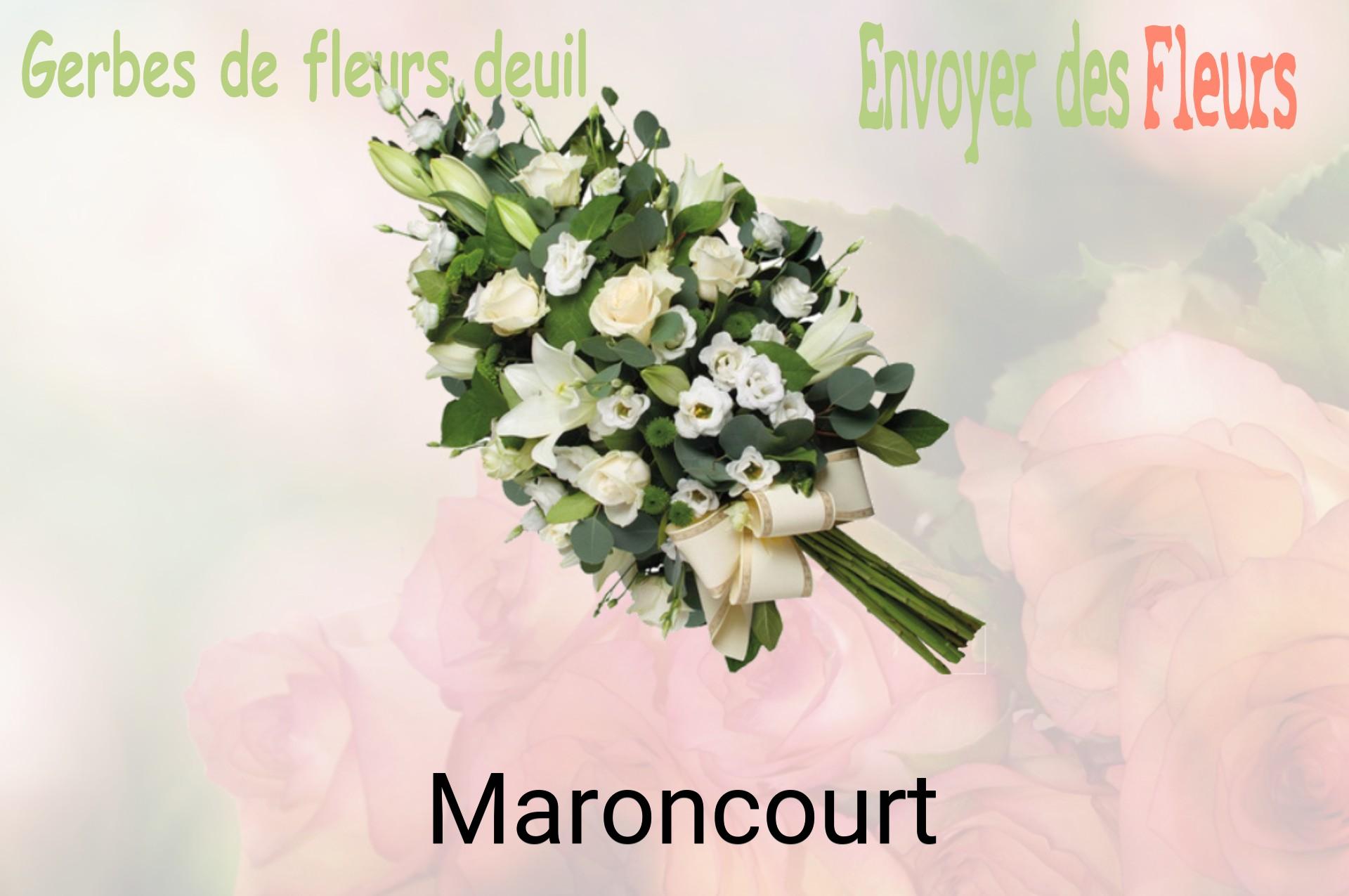 Gerbe de fleurs de deuil livrée à Maroncourt